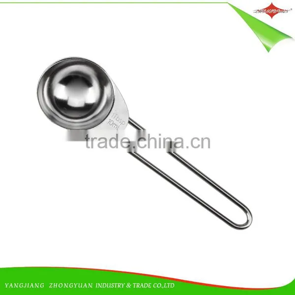 ZY-L1015 High Quality 5pcs 18-0 Stainless Steel Measuring Spoon Set With Metal Ring photo-5