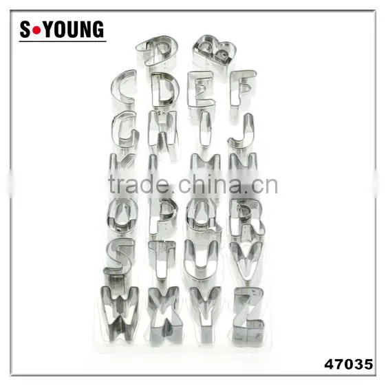 47035 26 English Letter Shape Cake Cookie Cutter ,fondant Cake Decorating Tools photo-3