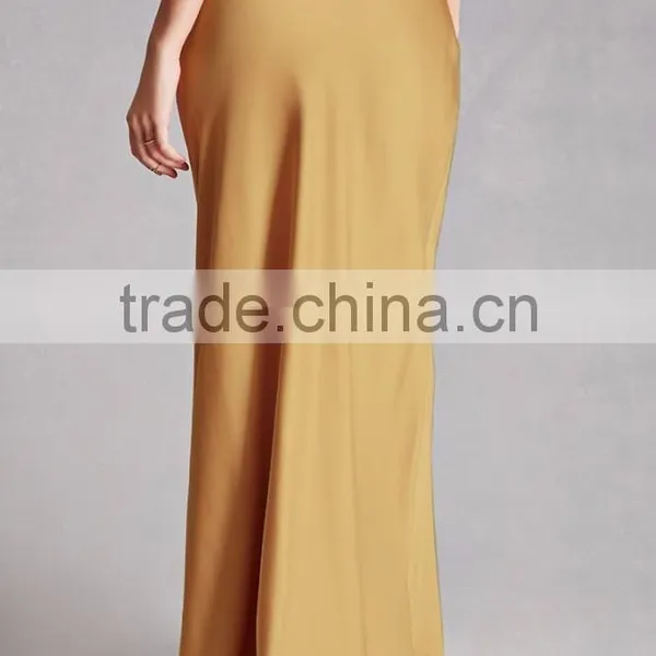 Bohemian Gypsy Skirt Satin Maxi Skirt Wholesale Custom Made in China Satin Long Skirts photo-4