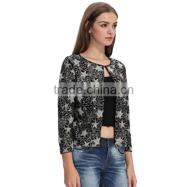 Latest Embroidered Bomber Fashion Jacket Model for Women photo-4