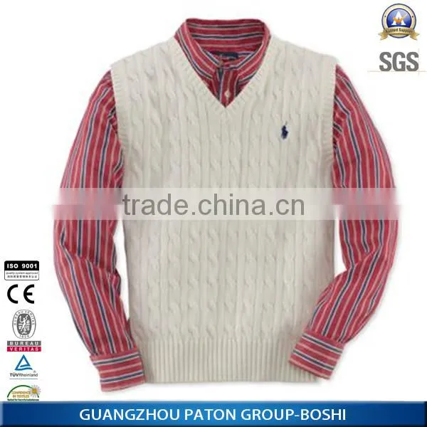 Boshi Profesional OEM Knitwear Sweaters v Neck Acrylic Sweater photo-5