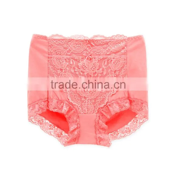 Custom Best Quality 95% Cotton 5% Spandex With Lace Sexy Fancy Woman Underwear photo-3