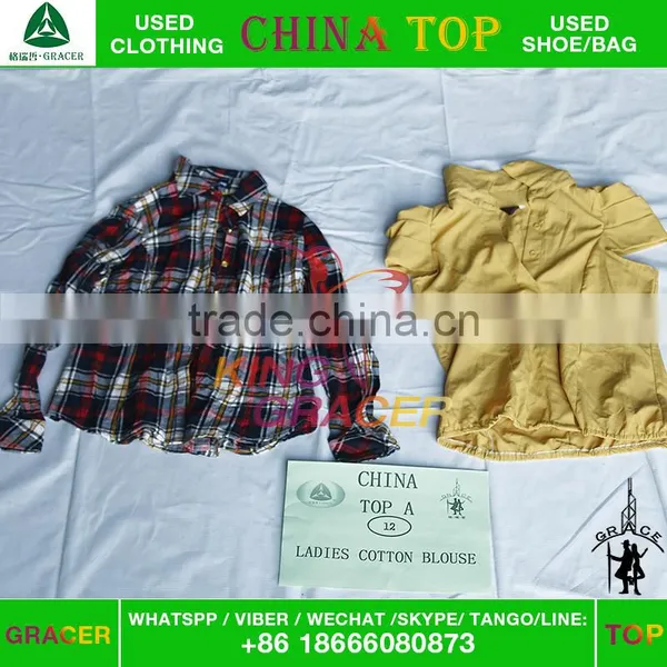Japan Style Branded Ladies Cotton Blouse Used Clothes In Bales Price photo-3