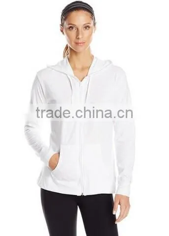 Full Zip Tracksuit 100% Cotton Cheap Hoodies for Women photo-2