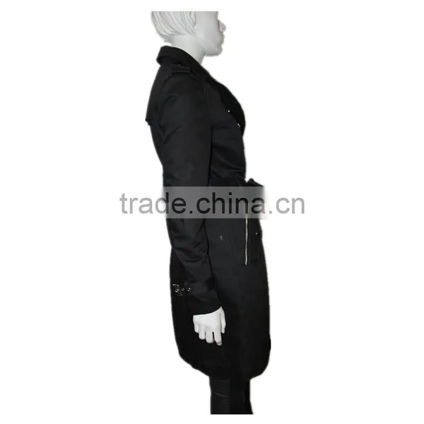 2016 OEM/ODM New Design Women Trench Coat Windbreaker photo-2