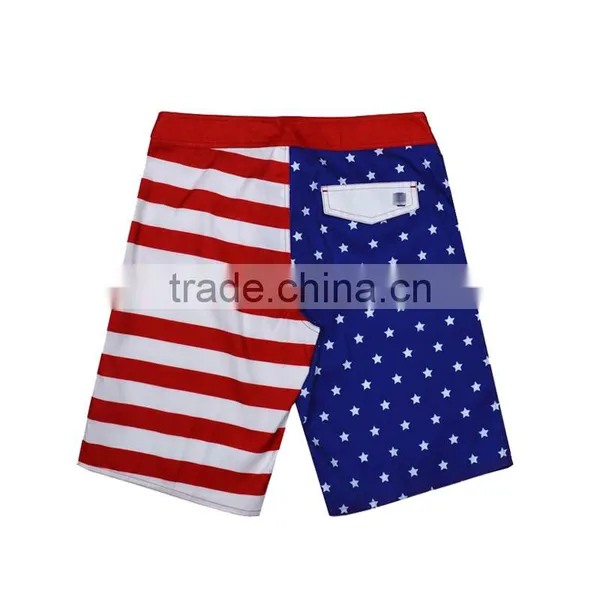 China Custom 4 Way Stretch American Flag Board Shorts photo-2