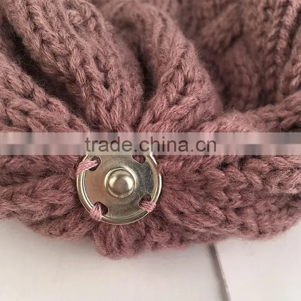 Myfur Light Purple Real Large Raccoon Fur Pom Poms Knit Hat Wholesale photo-4