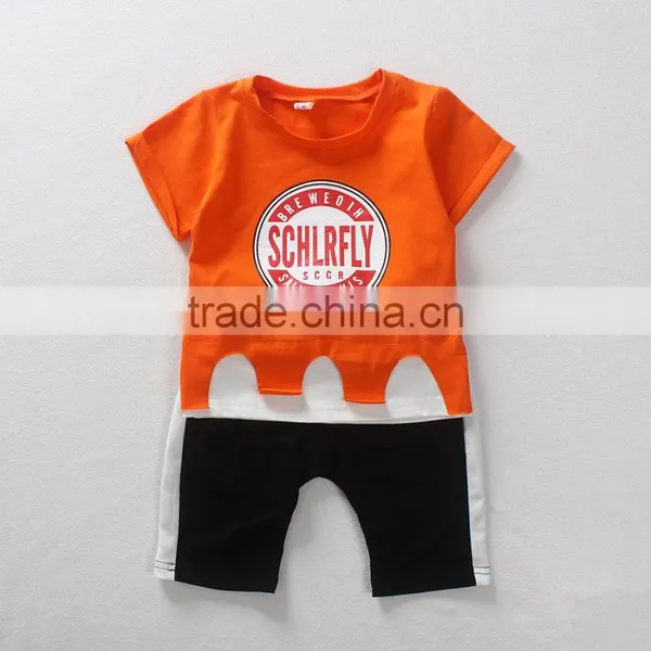 Wholesale Summer Cotton Printing Boys Kids t Shirt and Shorts photo-3