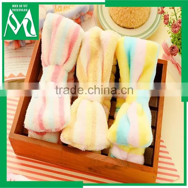 Lady Hair Band Towel Soft Elastic Hair Band Custom Logo