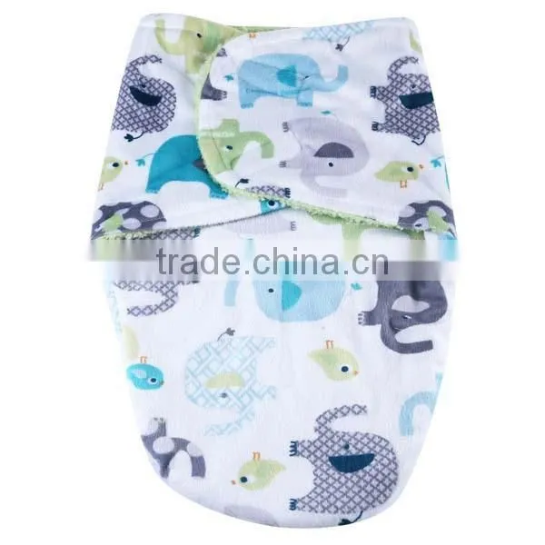 Autumn Winter Thick Coral Fleece Baby Swaddle Wrap photo-6
