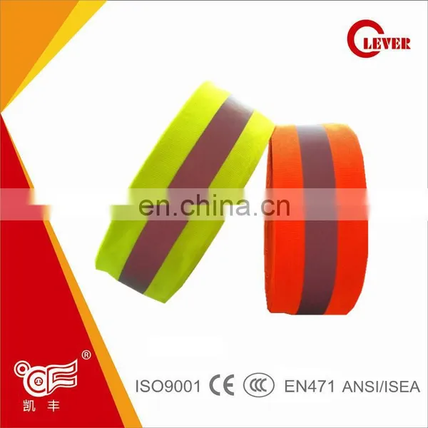 High Reflective 100% 2.1cm Nylon Ribbon For Safety Products Accessories