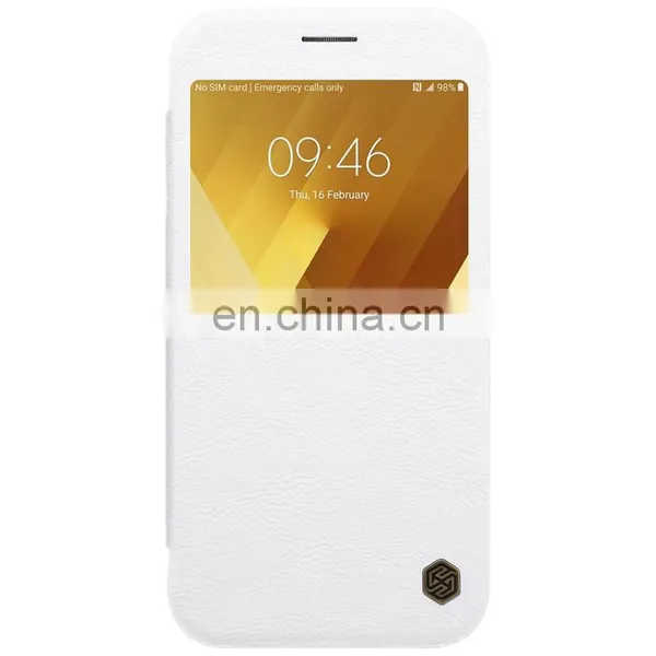 Nillkin Qin Series With Caller ID Window PU Leather + Hard PC Case for Samsung Galaxy A7 photo-2