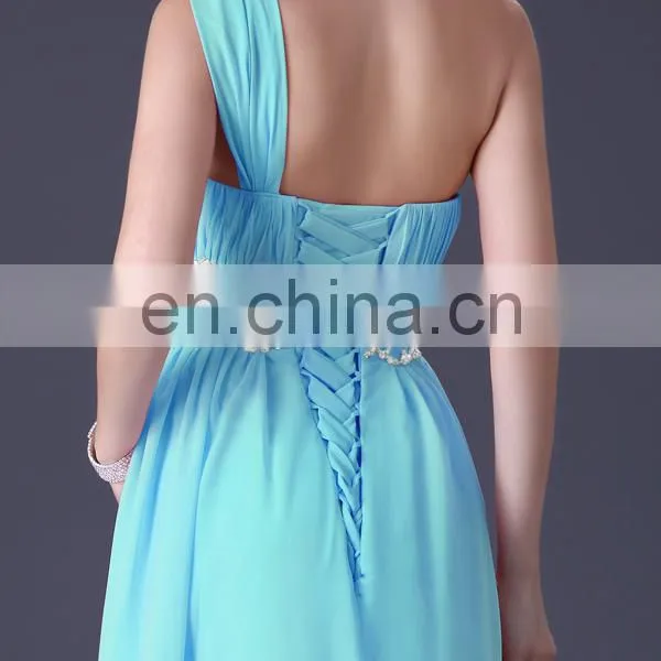 Grace Karin Women's Fashion Formal Long Dresses Evening Pink and Blue Chiffon A-line Evening Dress CL3410-2# photo-5