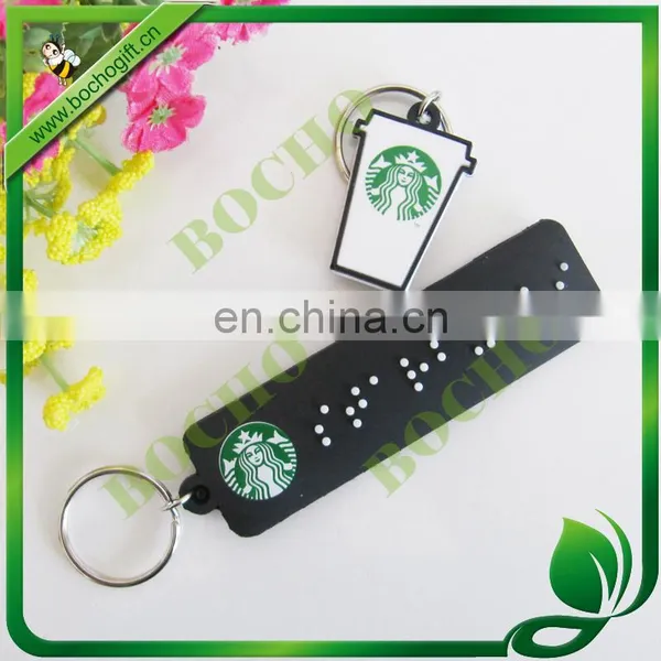 custom rubber keyring