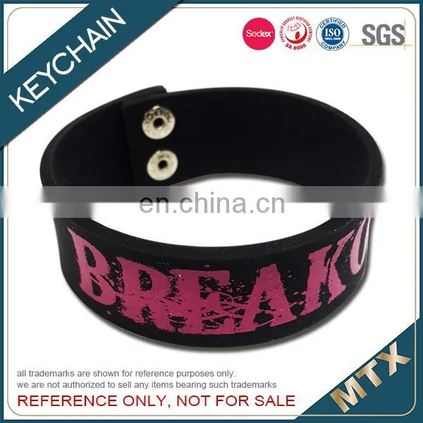 2D Design Soft PVC Wristband Bracelet photo-6