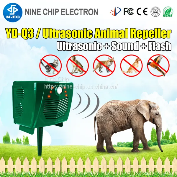 Electronic Bionic Wave Wild Animals Repeller Bird Scare Dog Cat Controller photo-2