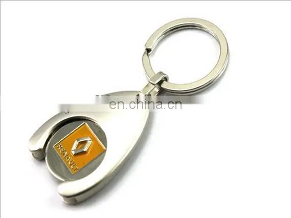 Zinc Alloy Trolley Coin Keychain