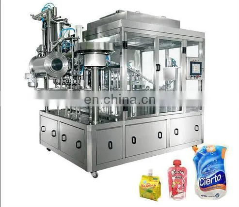 Fruit Juice Stand Up Pouch Packing Machine, Sauce Doypack Packing Machine