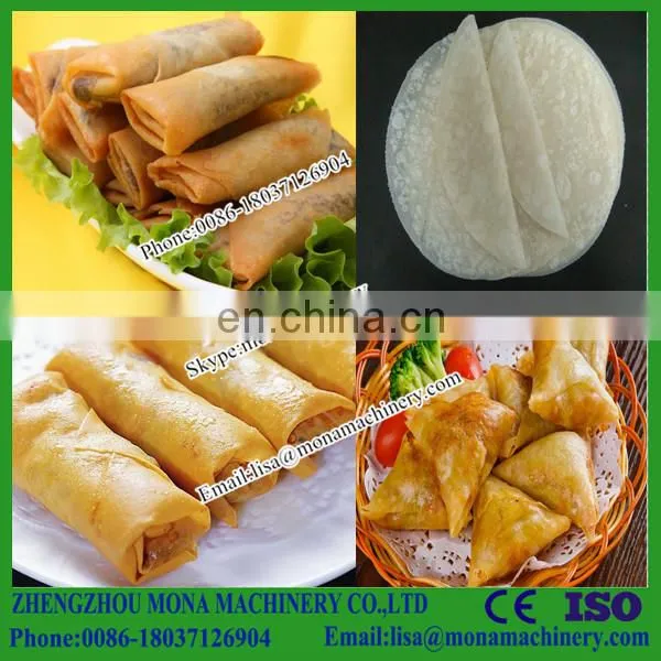 China Hot Sale Stainless Steel Spring Roll Sheet Making Machine/used Pastry Sheet Making Machine photo-5