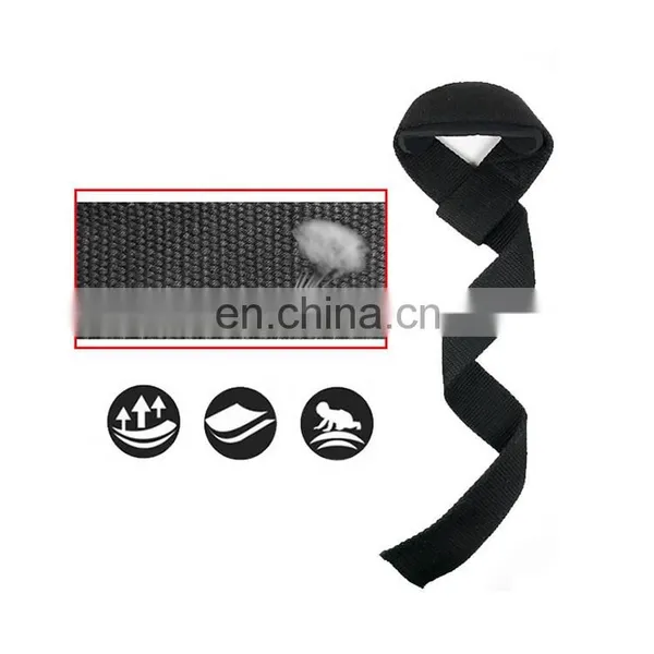 Big Grip No Slip Nylon Lifting Wrist Straps With Padded photo-5