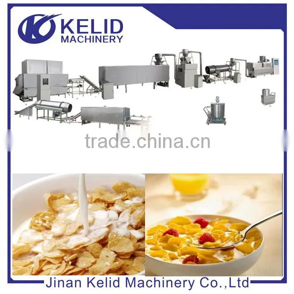 Popular Breakfast Cereal Extruded Corn Flakes Machinery photo-6