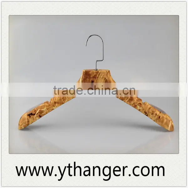 CY-610 Leopard Print Special Design Rubber Coat Plastic Hanger Rubber Clothes Hanger photo-4