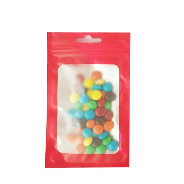 Custom Printed Matt Finished Mylar Aluminum Foil Bag / Clear Plastic Frosted Zip Lock Packaging Bags With Logo Printing photo-4