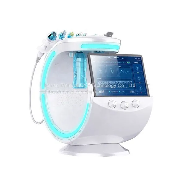 7 in 1 Water Intelligent Ice Blue Skin Care Aqua Oxygen Facial Jet Machine Skin Scanner Analyzer photo-2