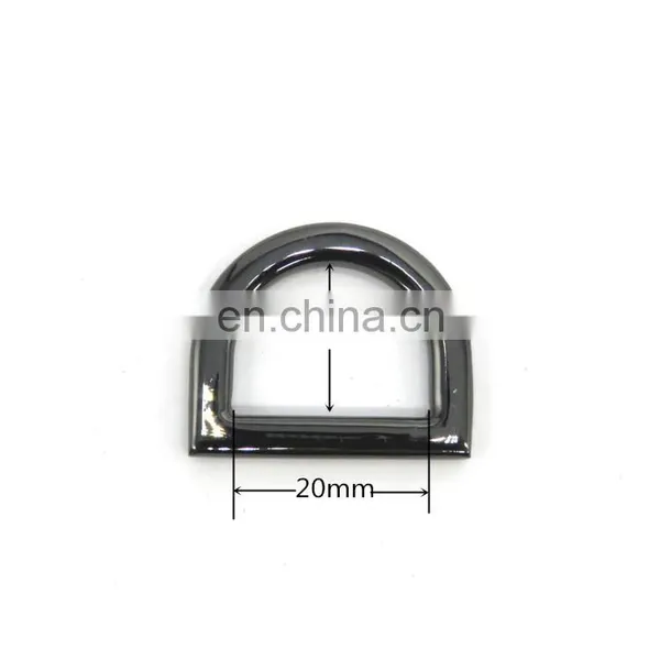 Manufacture Custom Zinc Alloy Flat Metal D Ring Iron Ring D-rings for Handbags photo-2