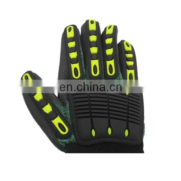 Anti Cut Resistant 13G Impact Polyester Liner Working Nitrile Coated Safety Working Gloves photo-5