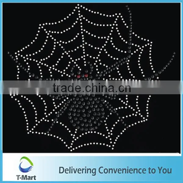 Rhinestone Motif Spider Web Design