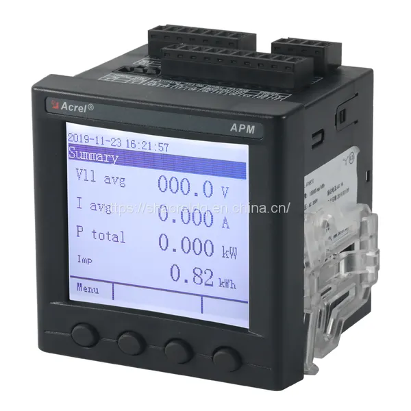 Acrel Power Quality Energy Analyser APM830 Multifunction Power Quality Analyzer Accuracy Class 0.2S LCD Display photo-3