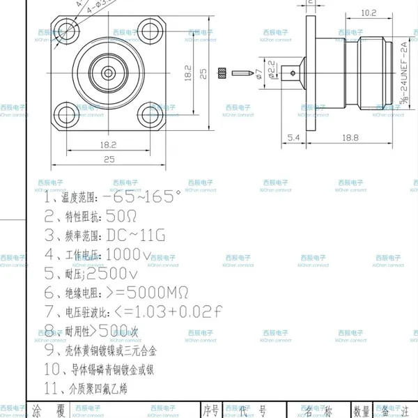 RF Coaxial ConnectorN-KFB2 photo-2