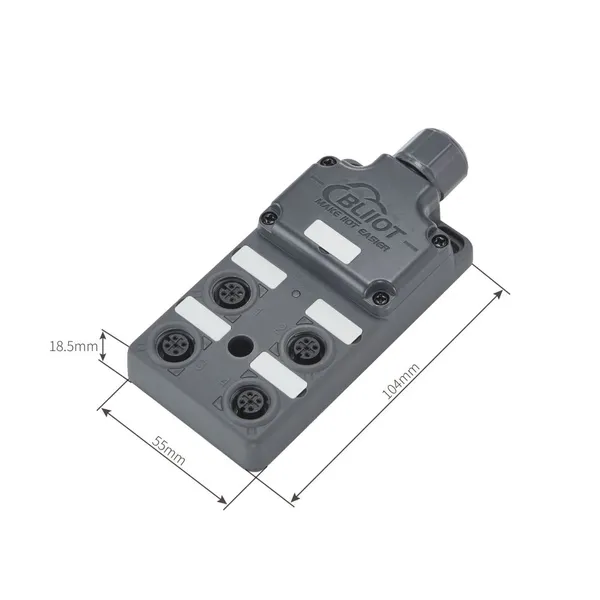 DBT Series 4 Ports M12 2CH Terminal Block Sensor Distributor for Water Treatment IP69K photo-2