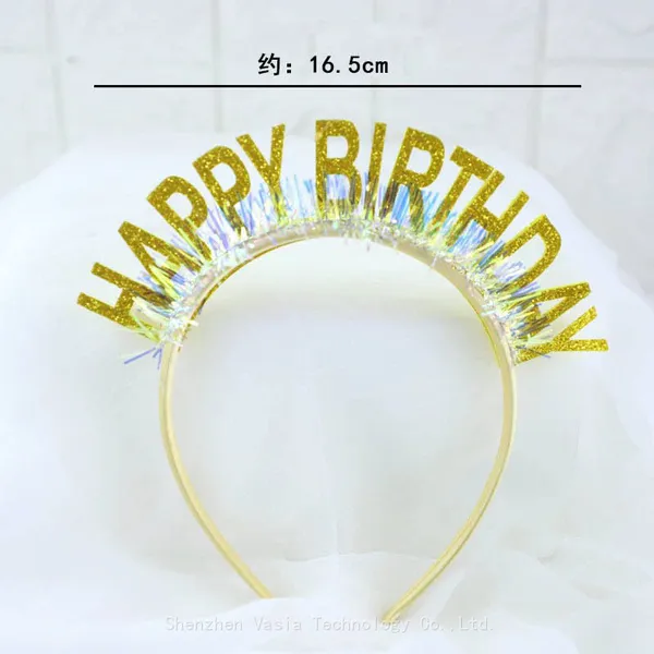 Custom Letter Birthday Headbands - Kids' Party Hair Hoops, Customizable Decor Supplies photo-5