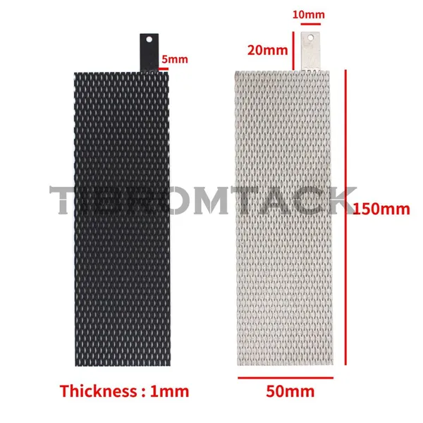 2PCS Electrodes, Titanium Anode Mesh With MMO Ruthenium-Iridium Coating and Cathode Electrolytic Mesh Without Coating for Electrochemical Application photo-3