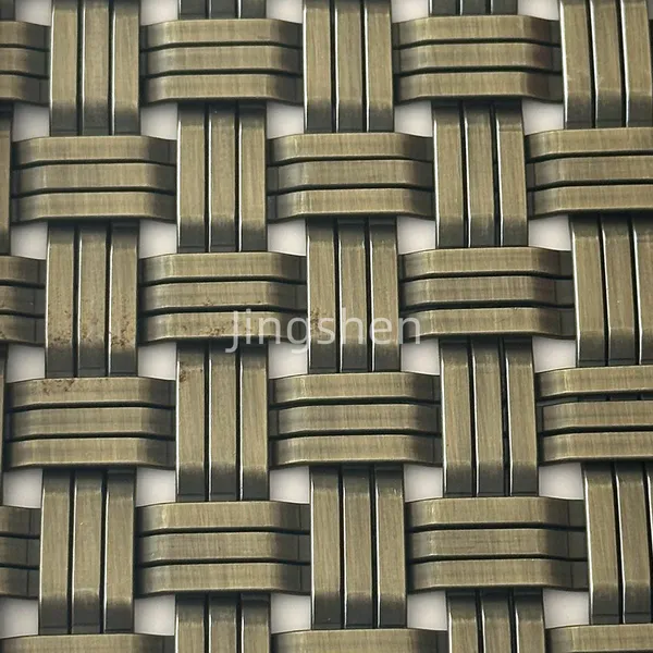Factory direct sales of stainless steel woven metal decorative mesh for interior partitions