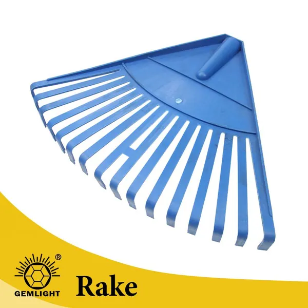 Plastic Leaf Rake Lawn Rake Rake For Leaves Wide Fan Head Lightweight Garden Yard Grass Cleaning Tool Custom Color Wholesale