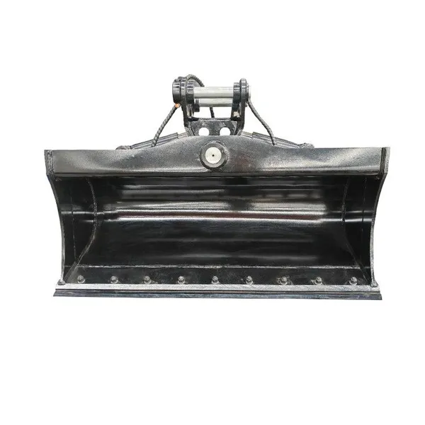 5T Excavator Tilt Bucket Dual Cylinder 45 Degree Tilt Bolt-On Reversible Edge No Teeth Grading Ditch Cleaning photo-5