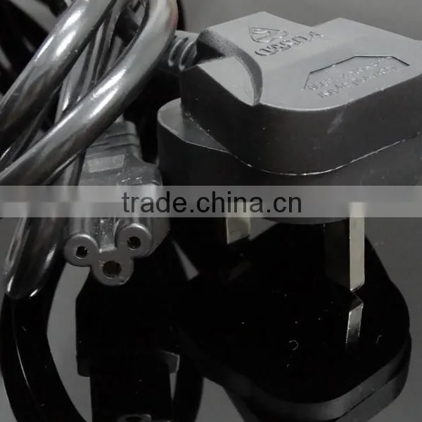 Good After-sales Service British UK Mains Male Plug to IEC C5 Female Socket/3 Prong Mickey Mouse Power Cable 13A (amp) 2m photo-3
