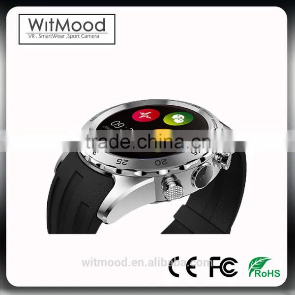 Smart Watch 2016 Heart Rate Monitor Clock Sync Notifier With Sim Card Bluetooth Connectivity for IOS Android Smart Watch Phone photo-3
