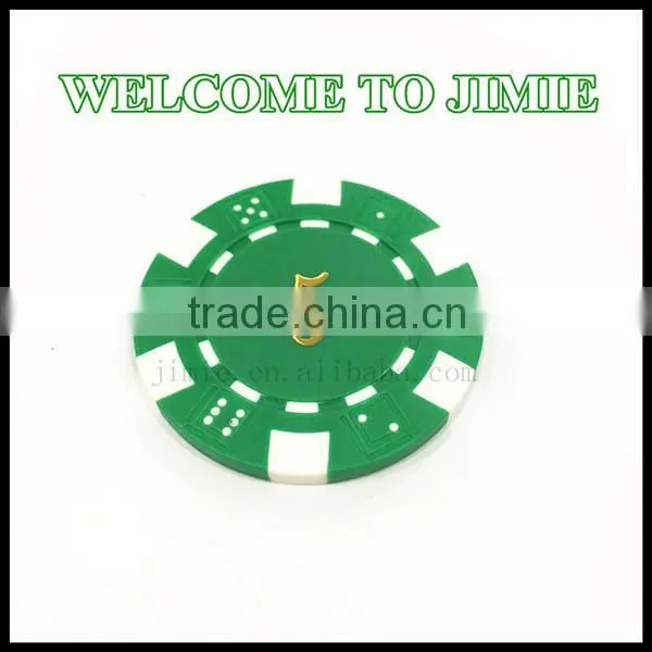 Casino Plastic Magnetic Poker Chips With Gold Stamping photo-3