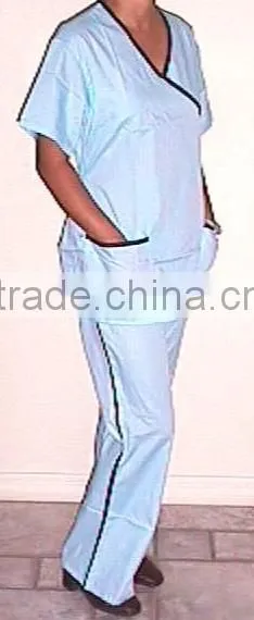Contrasting Mock Wrap Suit Ice/Black