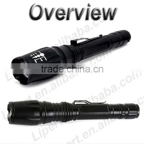(120233) Rechargeable Aluminum Alloy Long Distance Led Torch Zoom Flashlight photo-3