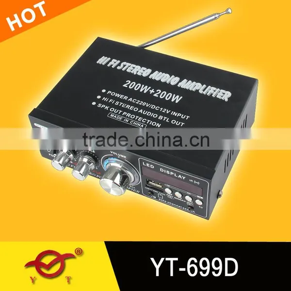 Small Car Amplifier Class d 1500w YT-699D With Usb sd photo-5