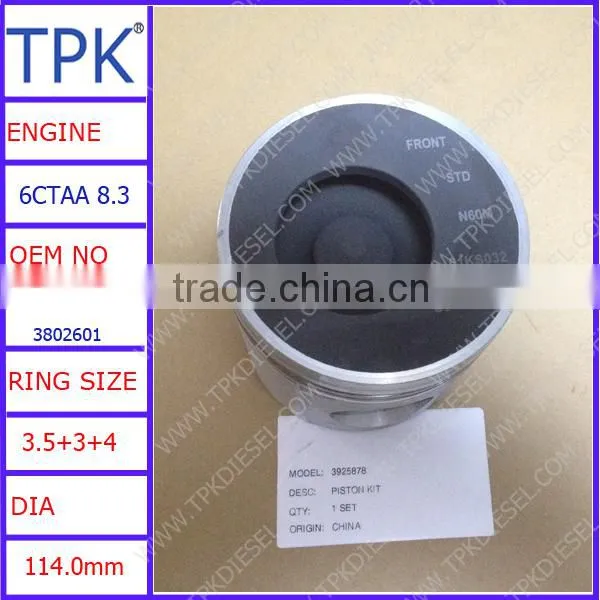 3925878 3802601 6CT 260HP ENGINE PISTON KIT photo-2