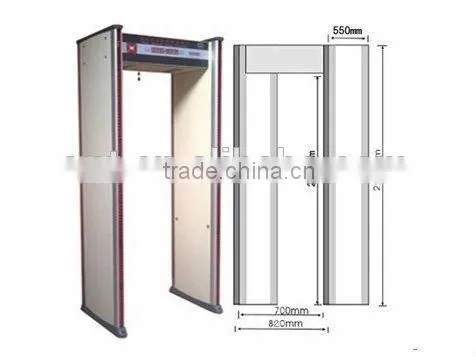 Walk Through Door Frame With Certification, 6 Zones Security Metal Detector Gates photo-6