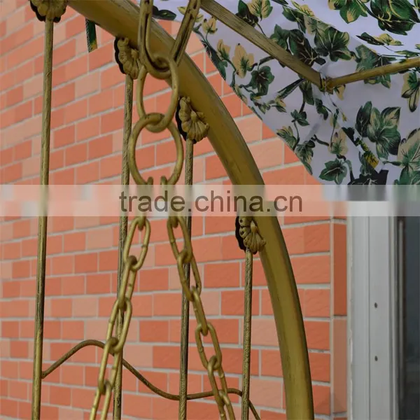 Outdoor Patio Garden Antique Metal Wrought Cast Iron Swing photo-4