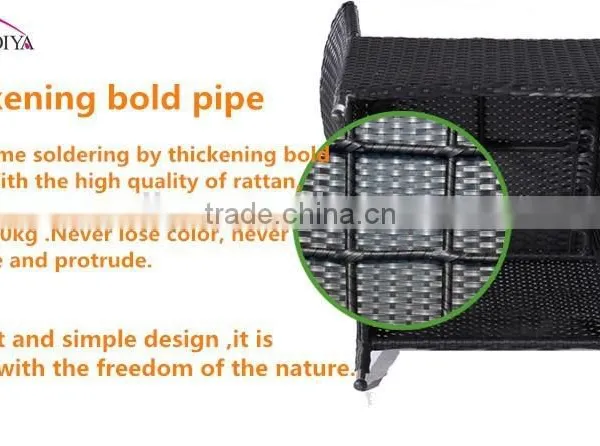 Outdoor Garden Furniture Poly Wicker Rattan Sofa photo-6