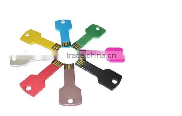 2016 Fashion New 32GB Key Chain 2.0 USB Flash Drive 64B 8GB WaterprGB 16GB Pen Drive 4Goof Metal Key Model USB Memory Stick photo-2